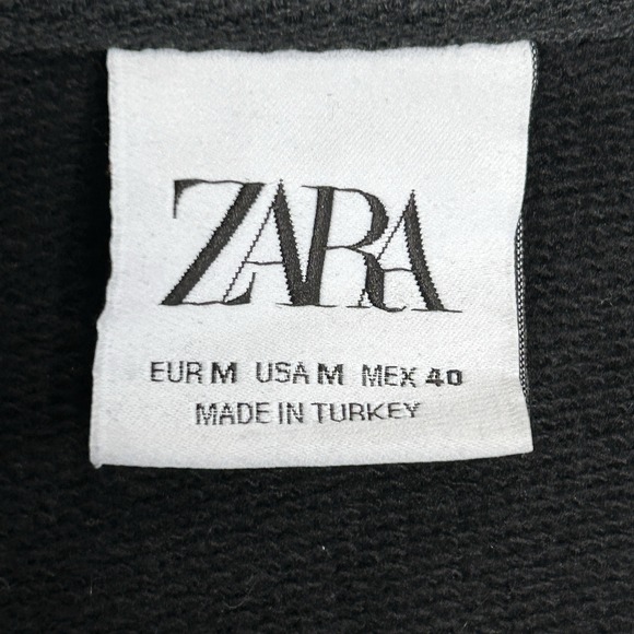 Zara Skull Studded Crewneck Sweatshirt Med Whimsigoth Rock Festival Punk Black - Picture 8 of 10